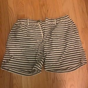 Chubbies size large striped shorts